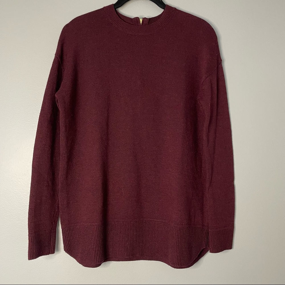 H&M Conscious Maroon Relaxed Fit Sweater